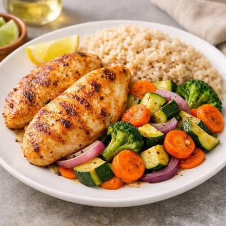 Frango Grelhado com Legumes